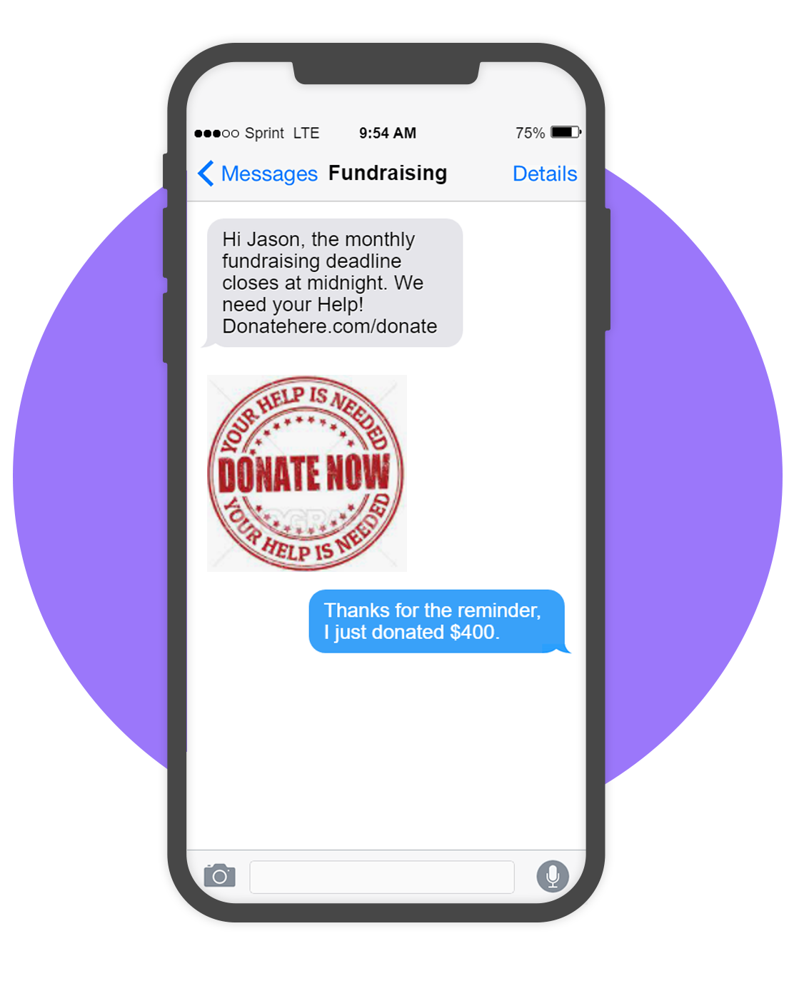 peerly p2p texting for fundraising